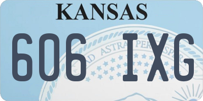 KS license plate 606IXG