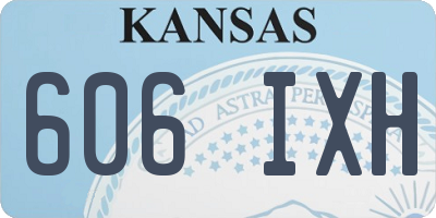 KS license plate 606IXH