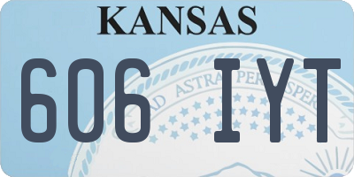 KS license plate 606IYT
