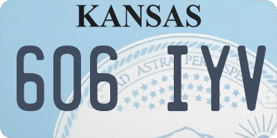 KS license plate 606IYV