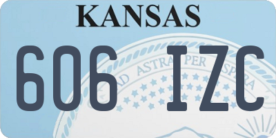 KS license plate 606IZC
