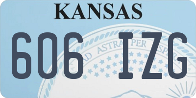 KS license plate 606IZG