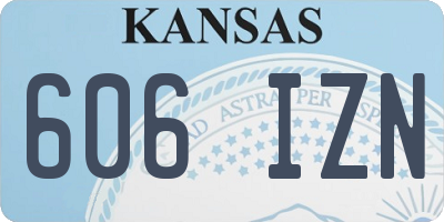 KS license plate 606IZN