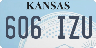 KS license plate 606IZU