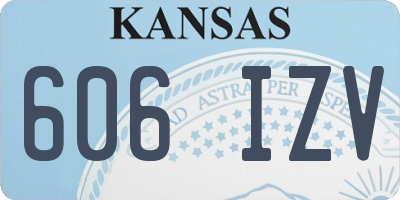 KS license plate 606IZV