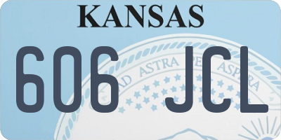 KS license plate 606JCL