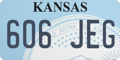 KS license plate 606JEG