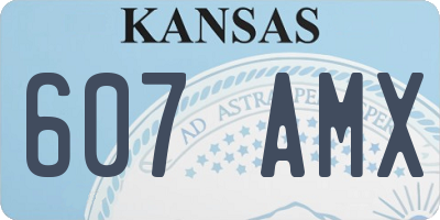 KS license plate 607AMX