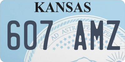 KS license plate 607AMZ