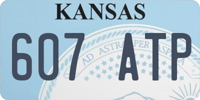 KS license plate 607ATP