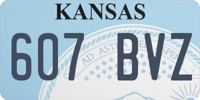 KS license plate 607BVZ