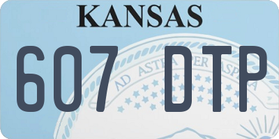 KS license plate 607DTP