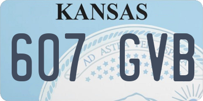 KS license plate 607GVB