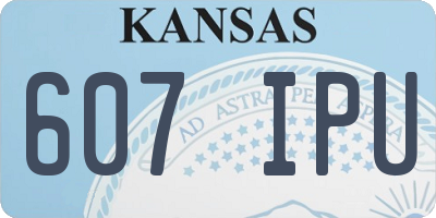 KS license plate 607IPU