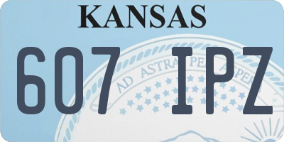 KS license plate 607IPZ