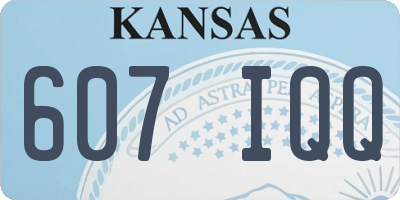 KS license plate 607IQQ