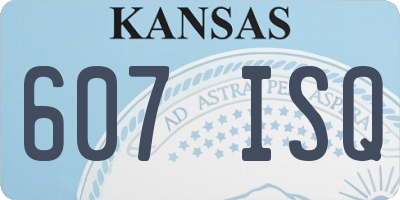 KS license plate 607ISQ