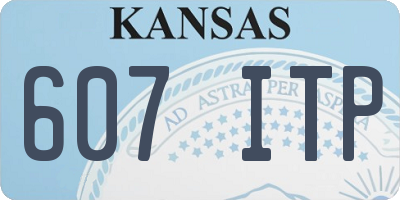 KS license plate 607ITP