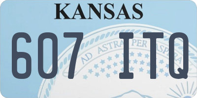 KS license plate 607ITQ