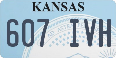 KS license plate 607IVH