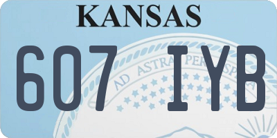 KS license plate 607IYB