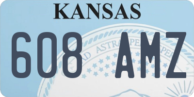 KS license plate 608AMZ