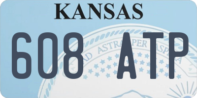 KS license plate 608ATP