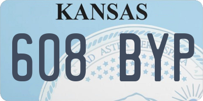 KS license plate 608BYP