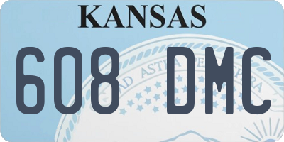 KS license plate 608DMC