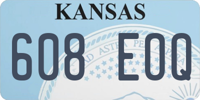 KS license plate 608EOQ