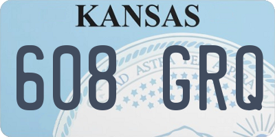 KS license plate 608GRQ