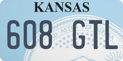 KS license plate 608GTL