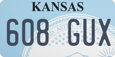 KS license plate 608GUX
