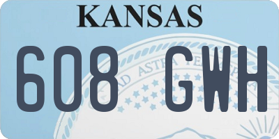 KS license plate 608GWH