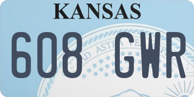 KS license plate 608GWR