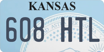 KS license plate 608HTL