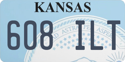 KS license plate 608ILT
