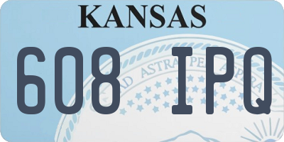 KS license plate 608IPQ