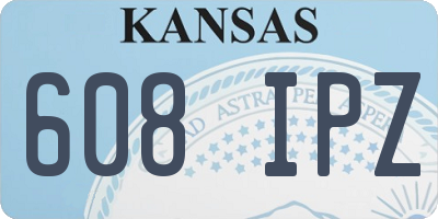 KS license plate 608IPZ