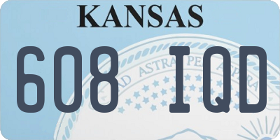 KS license plate 608IQD