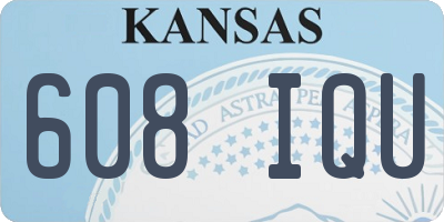 KS license plate 608IQU