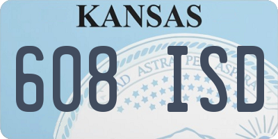 KS license plate 608ISD