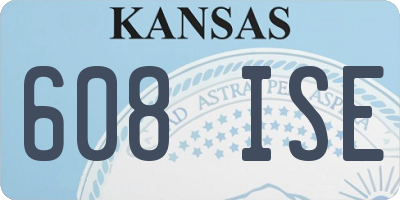 KS license plate 608ISE