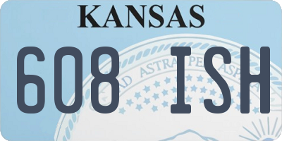 KS license plate 608ISH