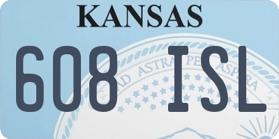 KS license plate 608ISL