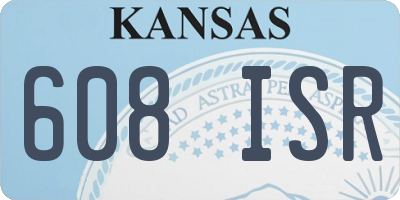 KS license plate 608ISR