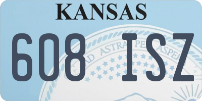 KS license plate 608ISZ