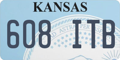 KS license plate 608ITB