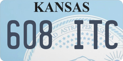 KS license plate 608ITC