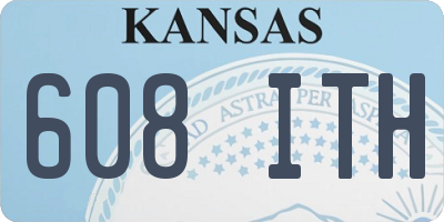 KS license plate 608ITH